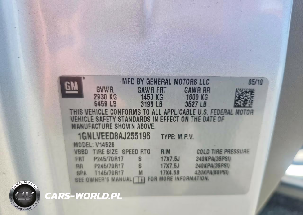 2010 Chevrolet Traverse Ls VIN:1GNLVEED8AJ255196 - 13