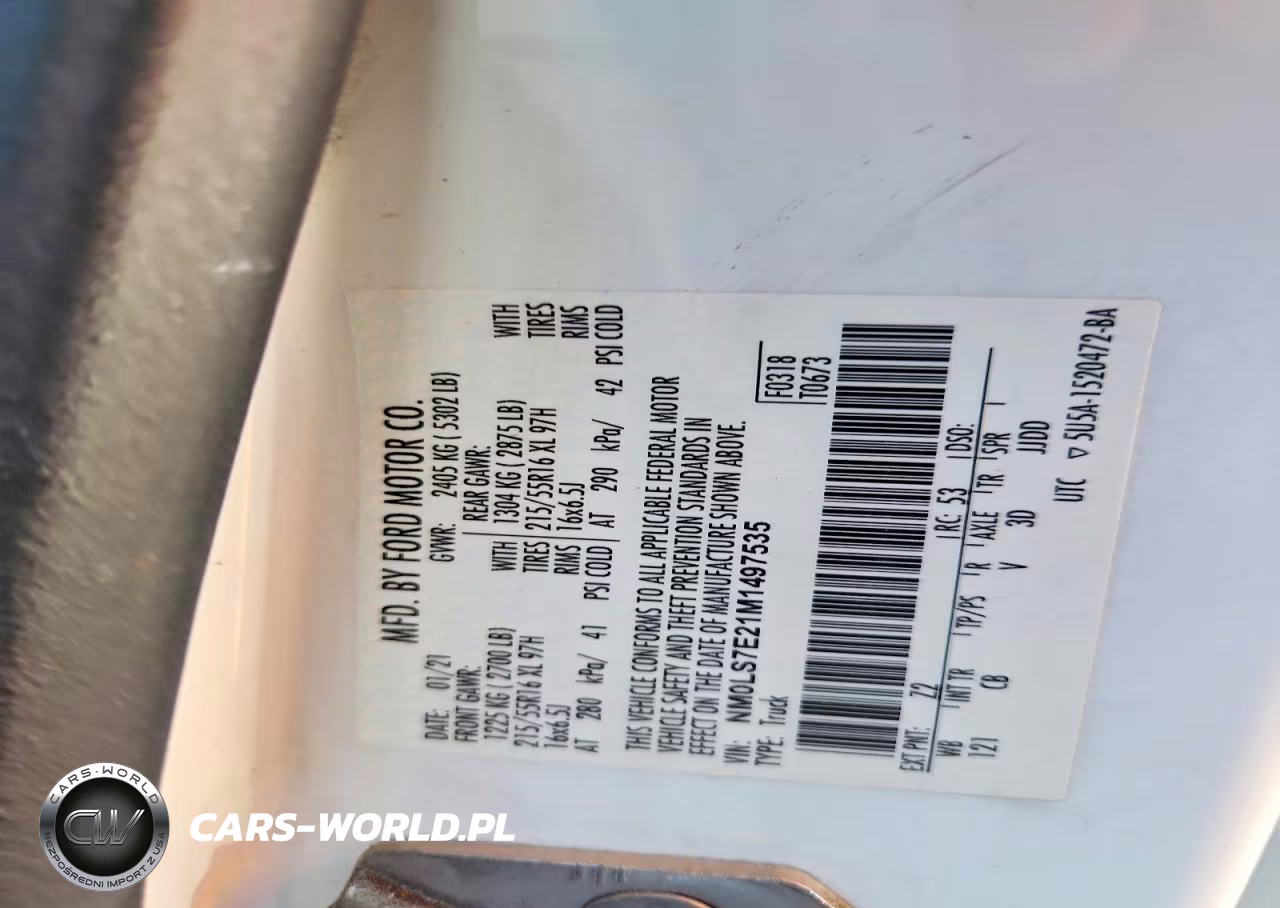 2021 Ford Transit Connect Xl VIN:NM0LS7E21M1497535 - 12