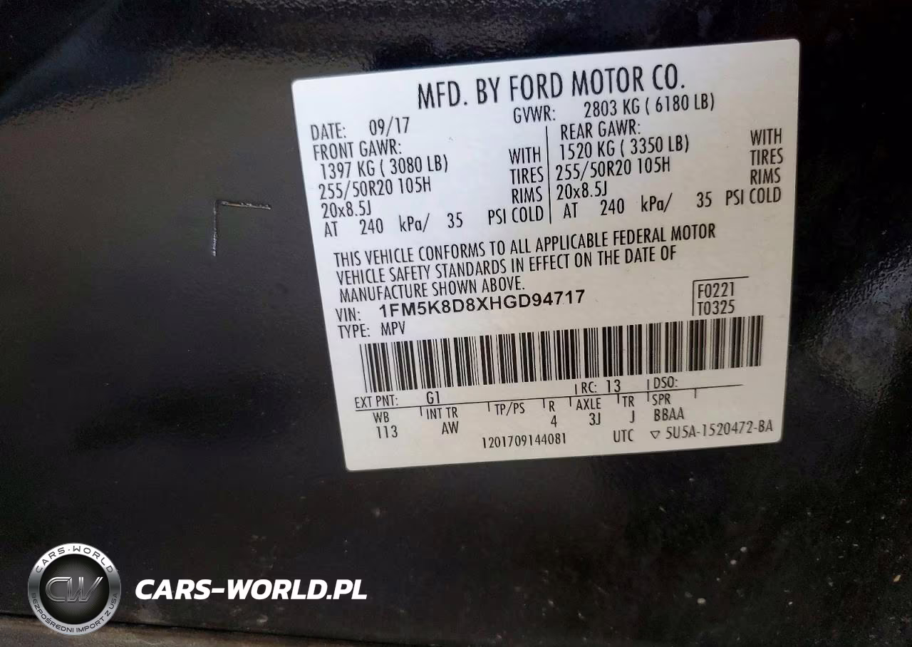 2017 Ford Explorer Xlt VIN:1FM5K8D8XHGD94717 - 14