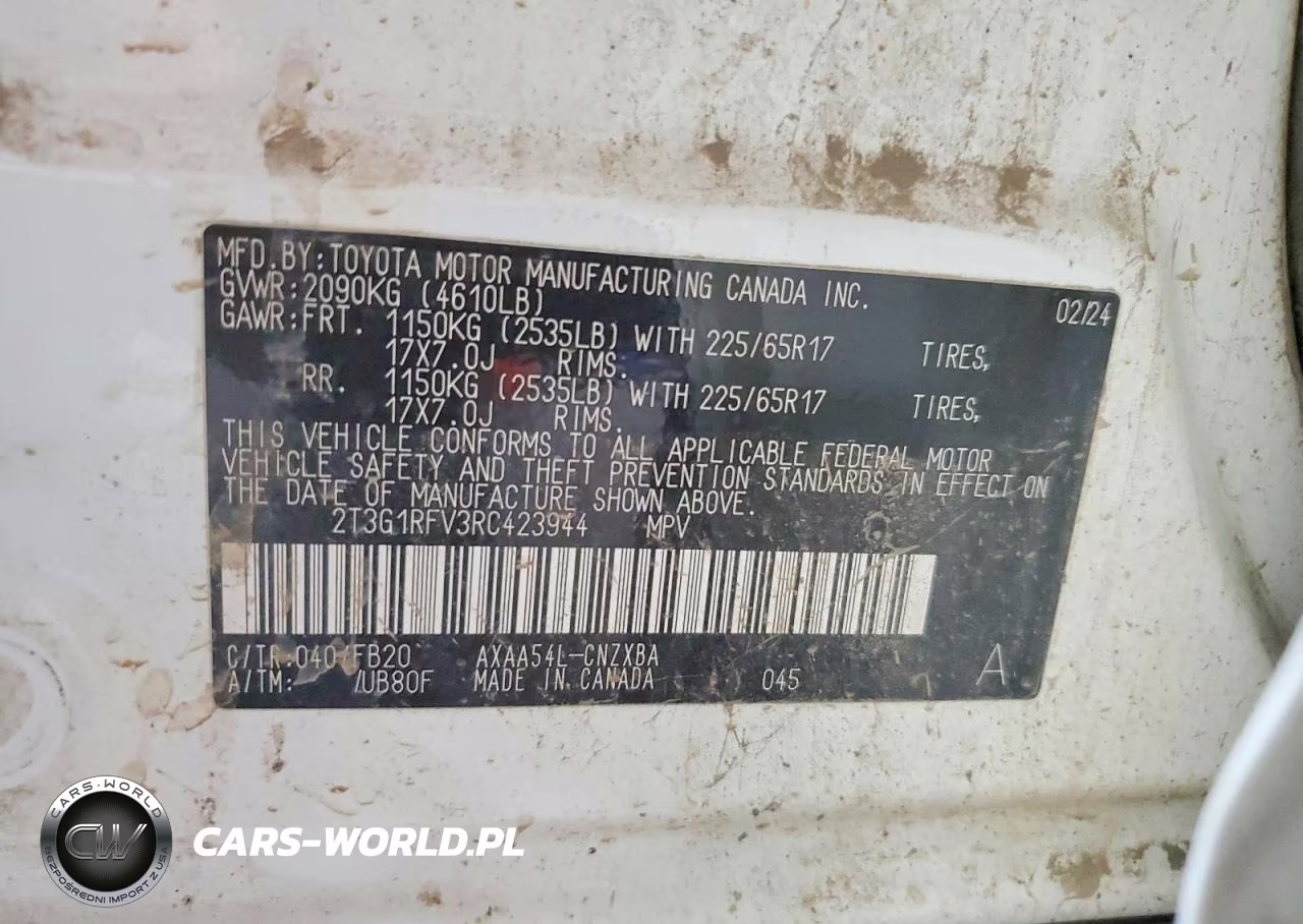 2024 Toyota Rav4 Le VIN:2T3G1RFV3RC423944 - 13