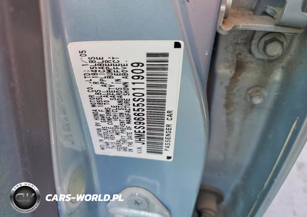 2005 Honda Civic Hybrid VIN:JHMES96655S011909 - 12