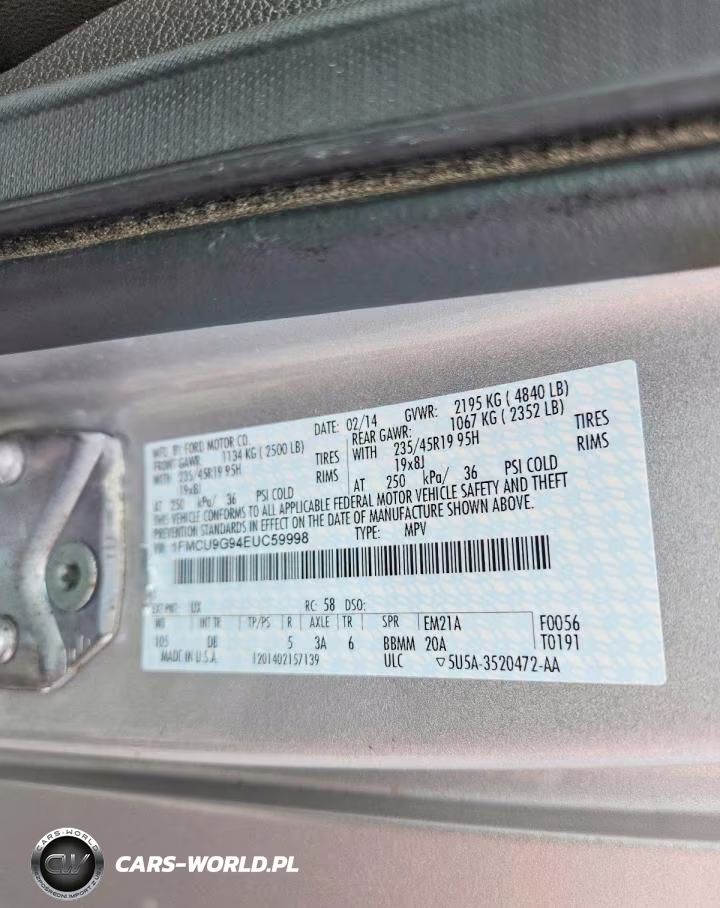 2014 Ford Escape Se VIN:1FMCU9G94EUC59998 - 13