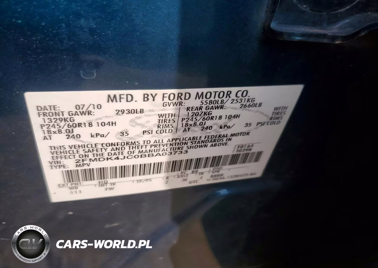 2011 Ford Edge Sel VIN:2FMDK4JC0BBA03733 - 13