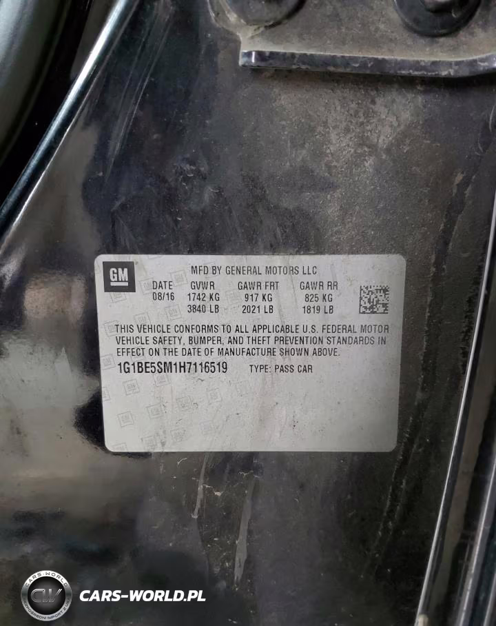 2017 Chevrolet Cruze Lt VIN:1G1BE5SM1H7116519 - 12