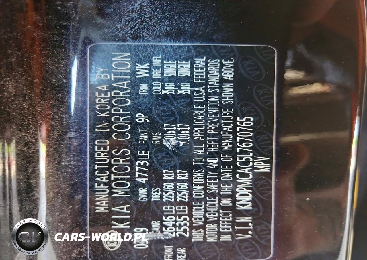 2020 Kia Sportage Lx VIN:KNDPMCAC5L7670765 - 13