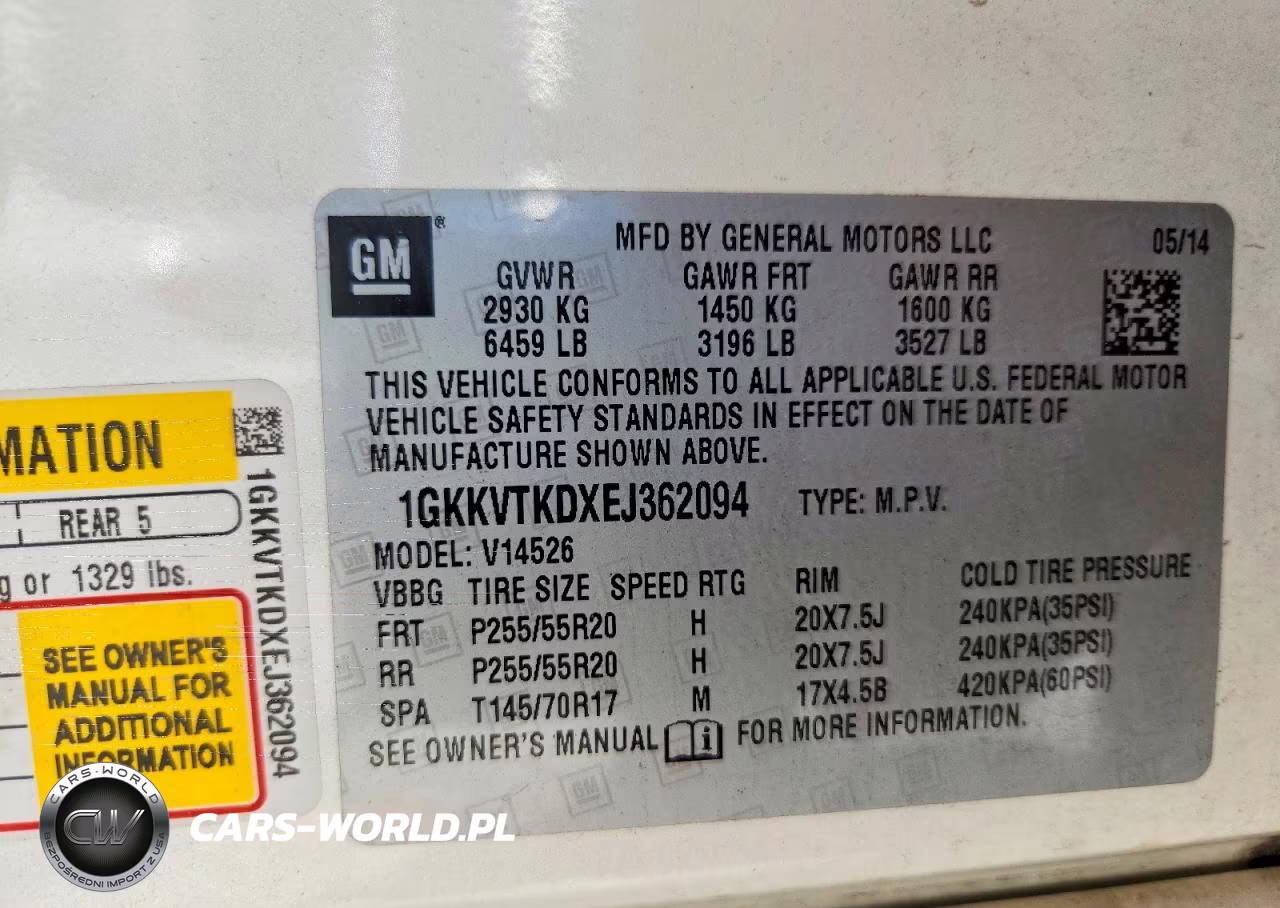 2014 GMC Acadia Denali VIN:1GKKVTKDXEJ362094 - 13