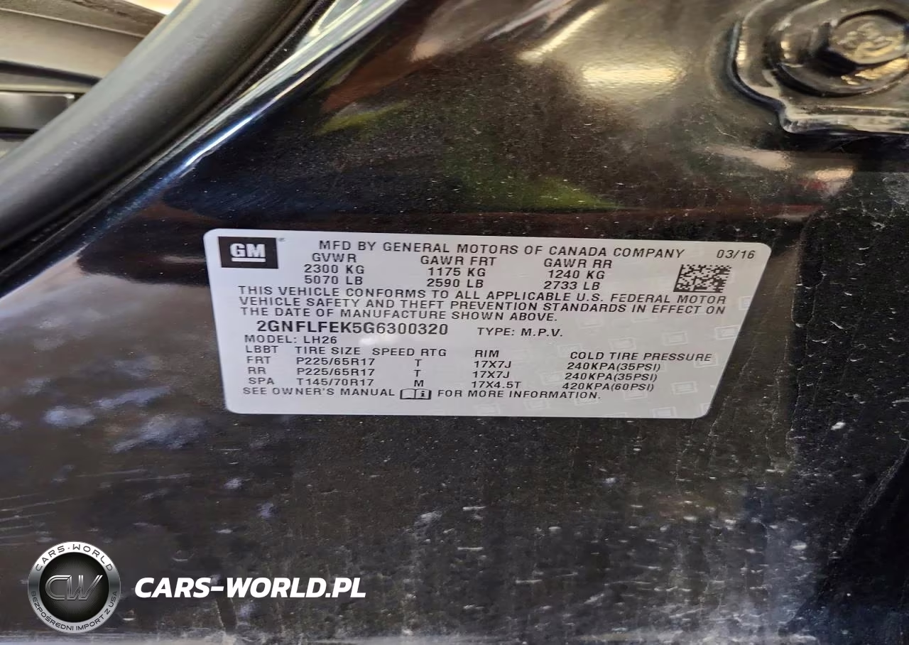 2016 Chevrolet Equinox Lt VIN:2GNFLFEK5G6300320 - 13