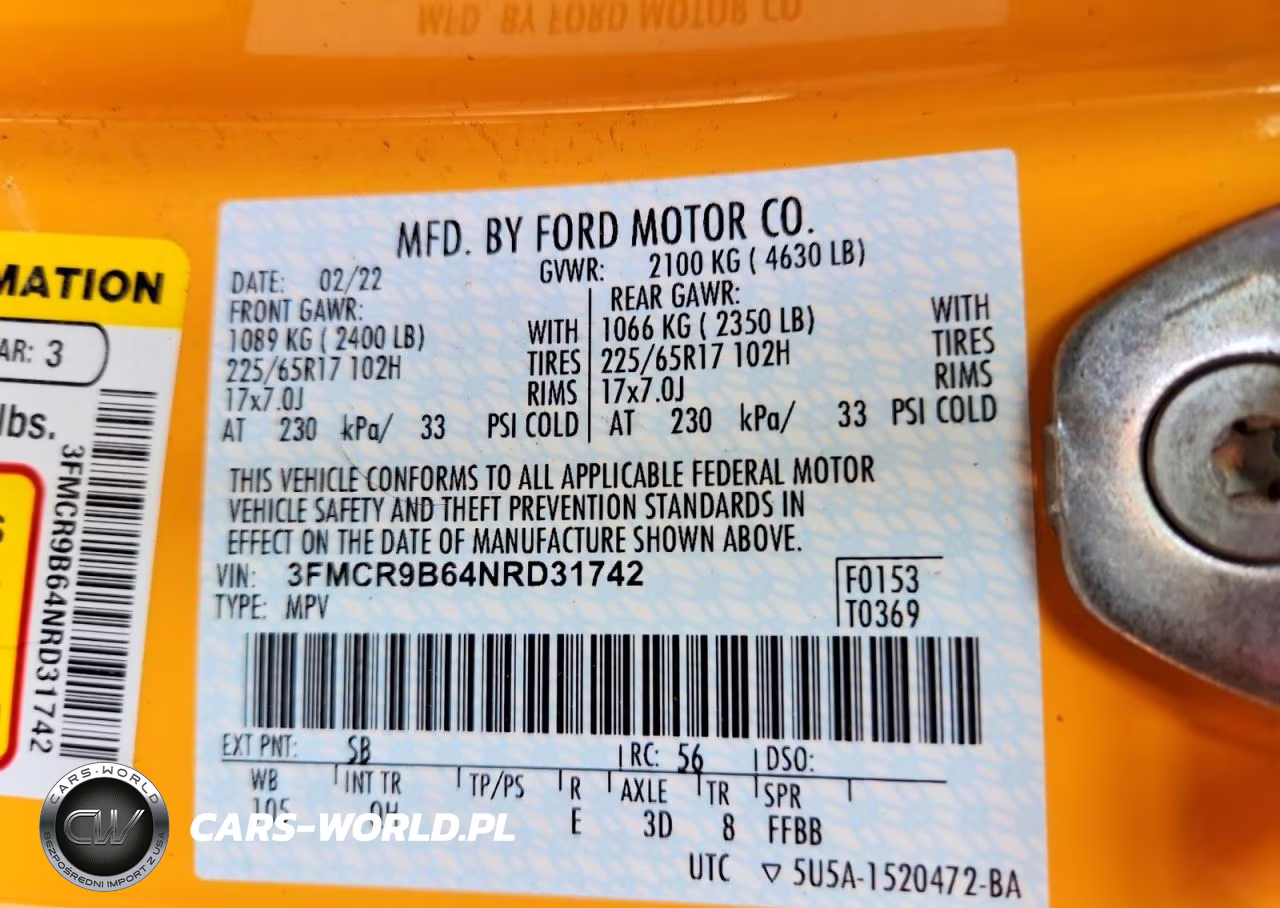 2022 Ford Bronco Sport Big Bend VIN:3FMCR9B64NRD31742 - 13