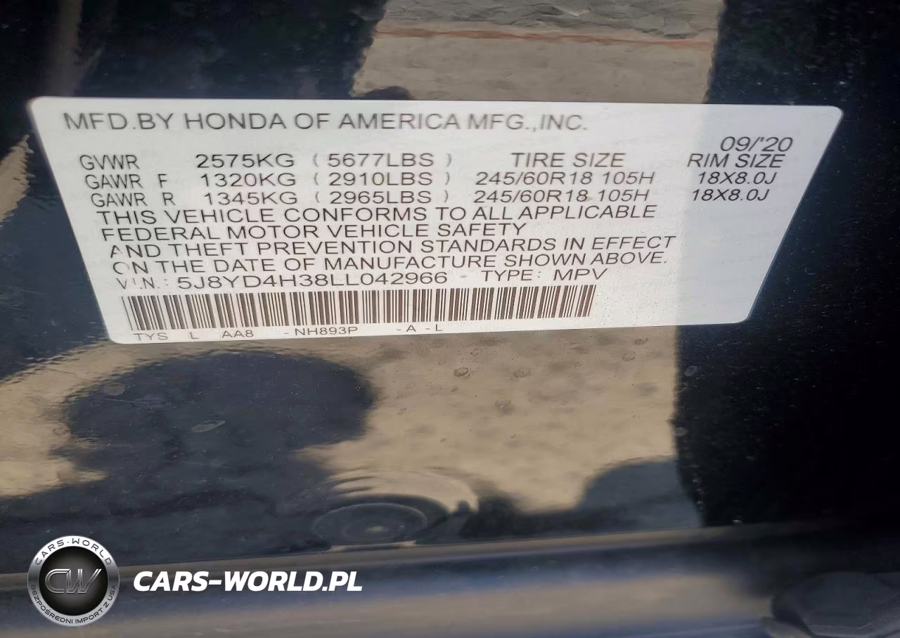 2020 Acura Mdx VIN:5J8YD4H38LL042966 - 13