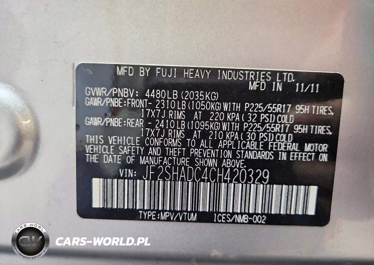 2012 Subaru Forester 2.5X Premium VIN:JF2SHADC4CH420329 - 13