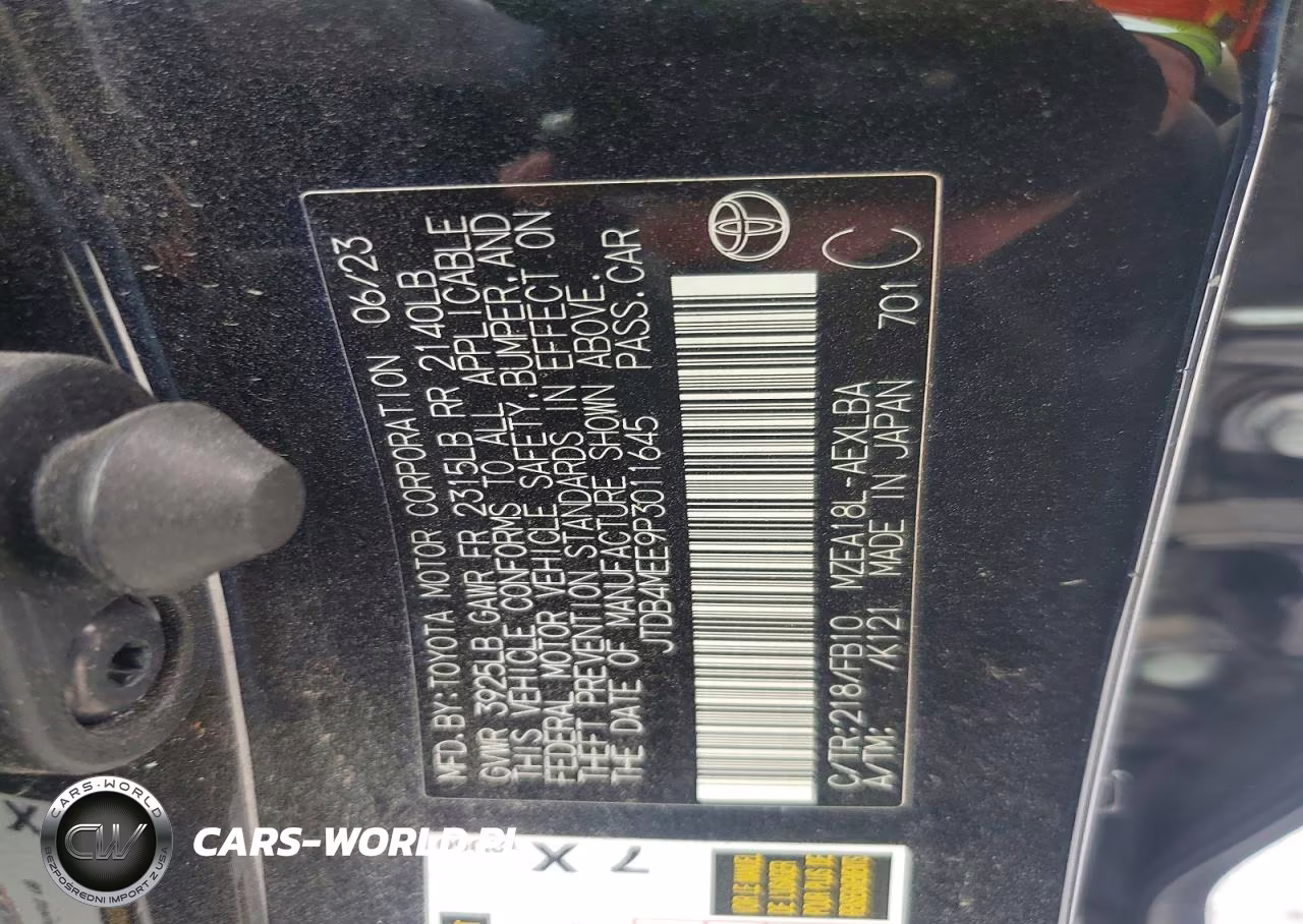 2023 Toyota Corolla VIN:JTDB4MEE9P3011645 - 12