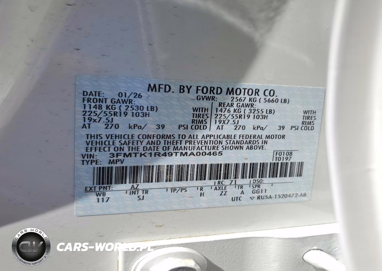 2026 Ford Mustang Mach-E Select VIN:3FMTK1R49TMA00465 - 13