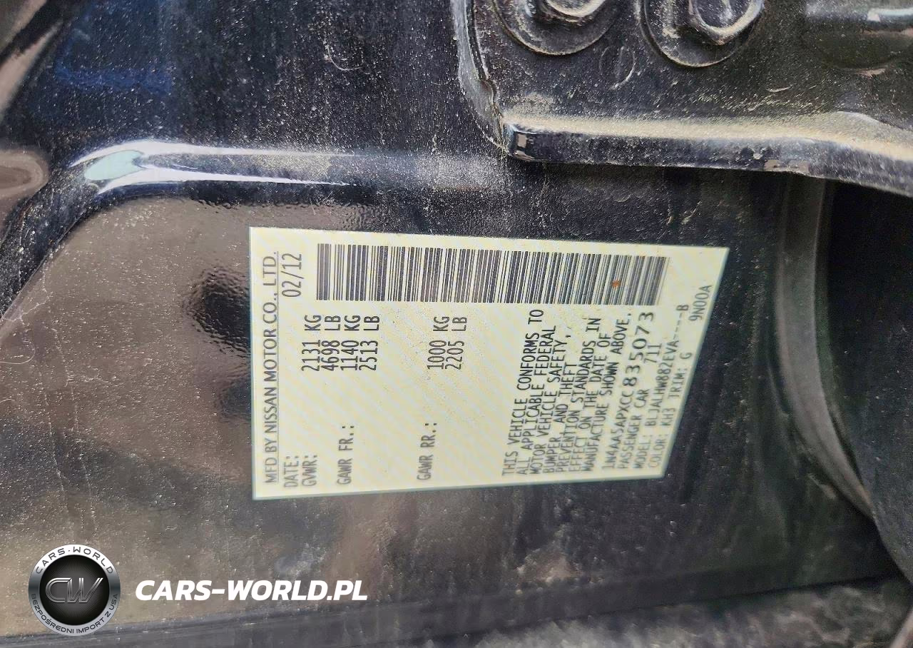 2024 Nissan Maxima 3.5 S VIN:1N4AA5APXCC835073 - 12