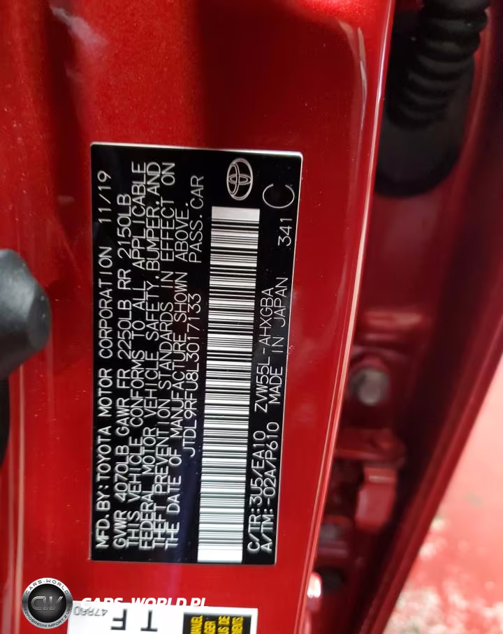 2020 Toyota Prius Xle Awd-E VIN:JTDL9RFU8L3017133 - 13