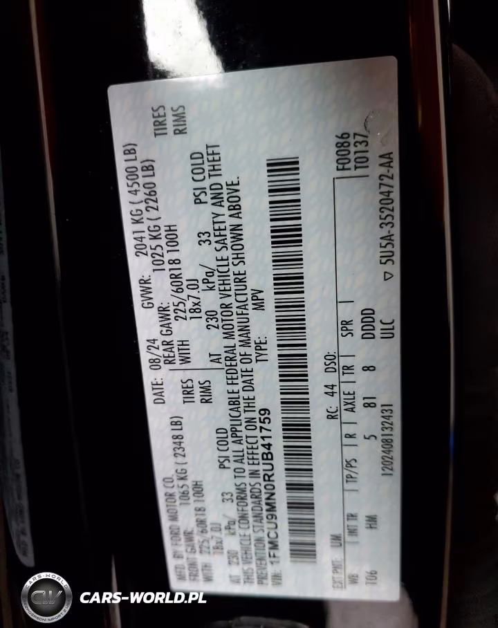 2024 Ford Escape St Line VIN:1FMCU9MN0RUB41759 - 13
