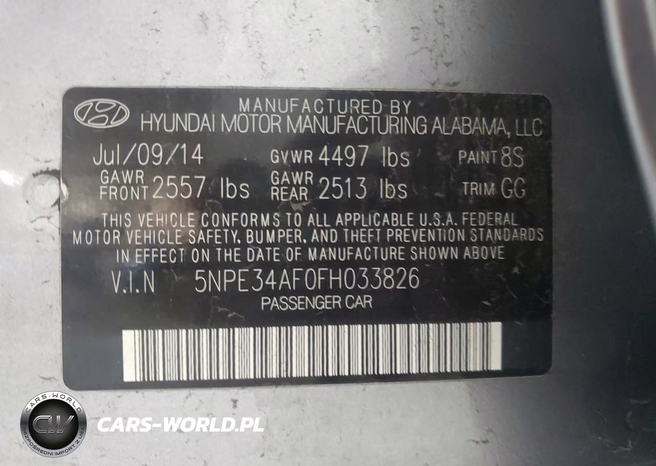 2015 Hyundai Sonata Limited VIN:5NPE34AF0FH033826 - 12