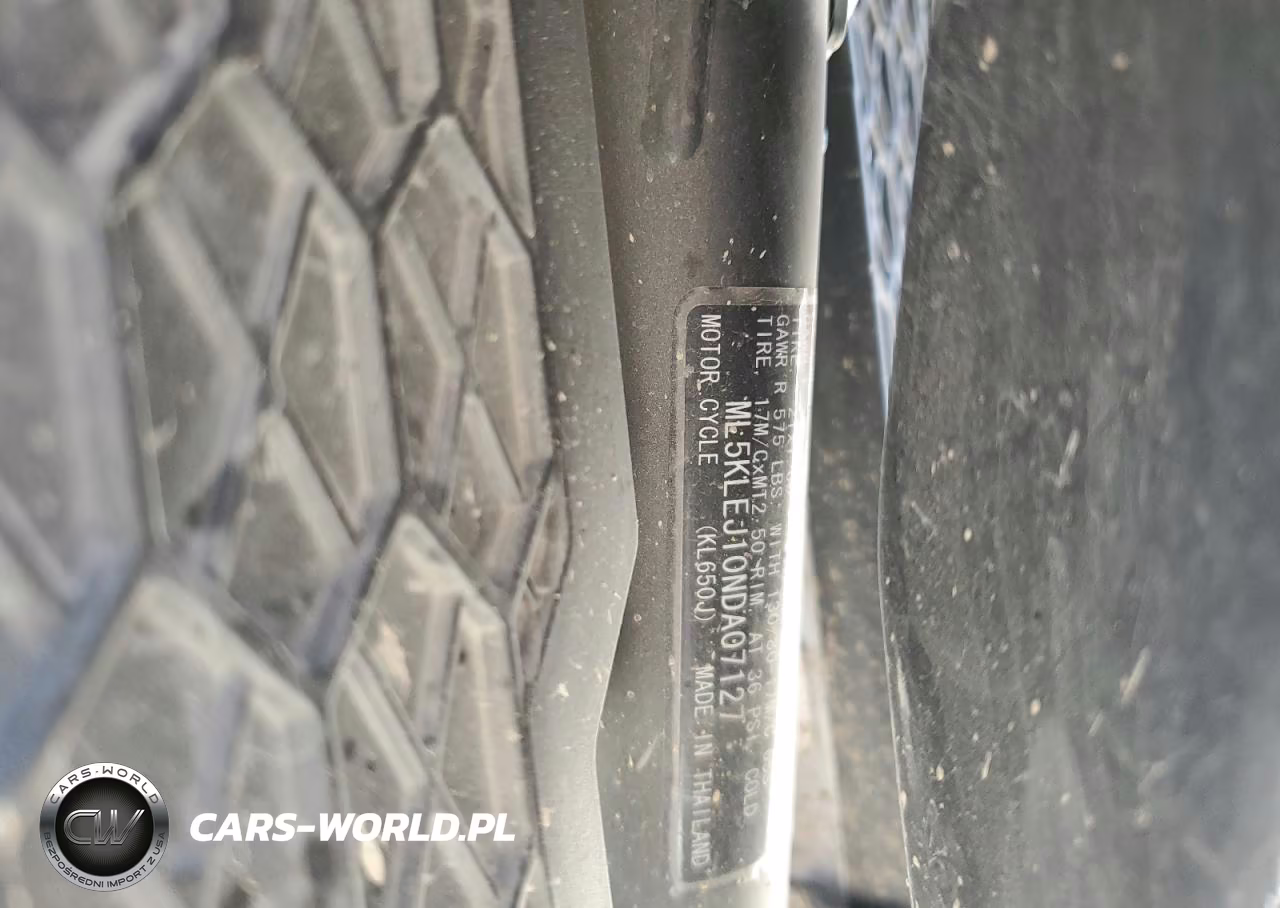2022 Kawasaki Kl650 J VIN:ML5KLEJ10NDA07127 - 9