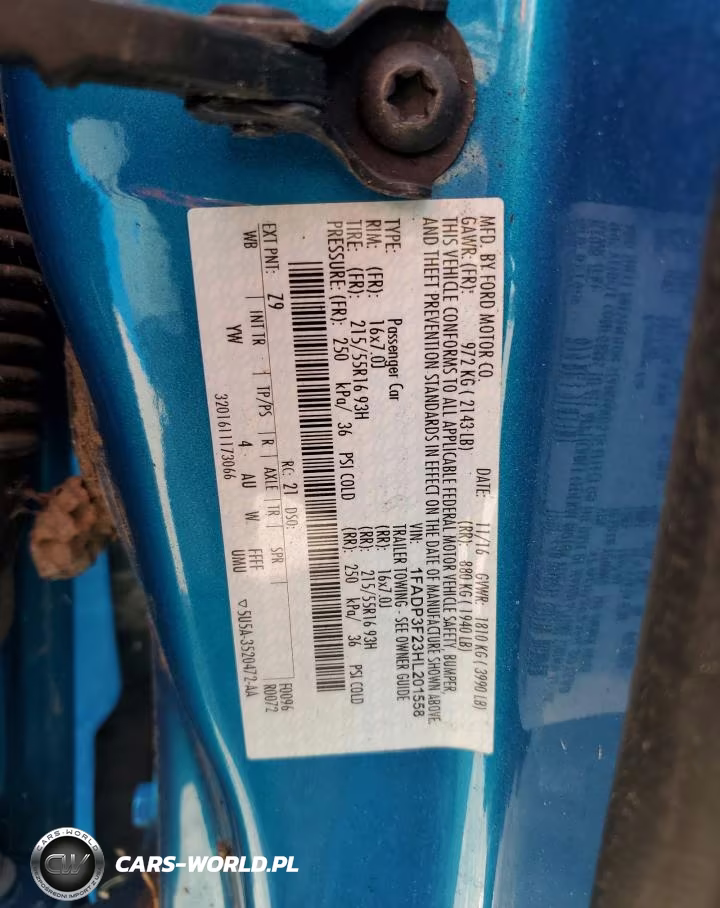 2017 Ford Focus Se VIN:1FADP3F23HL201558 - 12