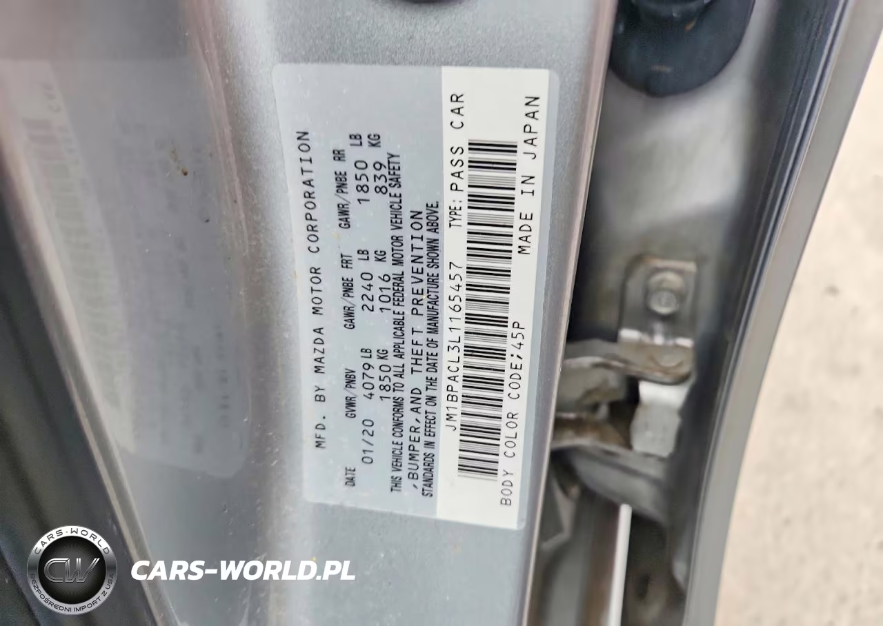 2020 Mazda 3 Select VIN:JM1BPACL3L1165457 - 12