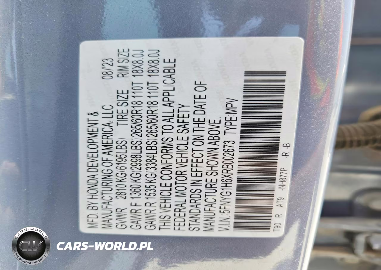 2024 Honda Pilot Trailsport VIN:5FNYG1H6XRB002673 - 12
