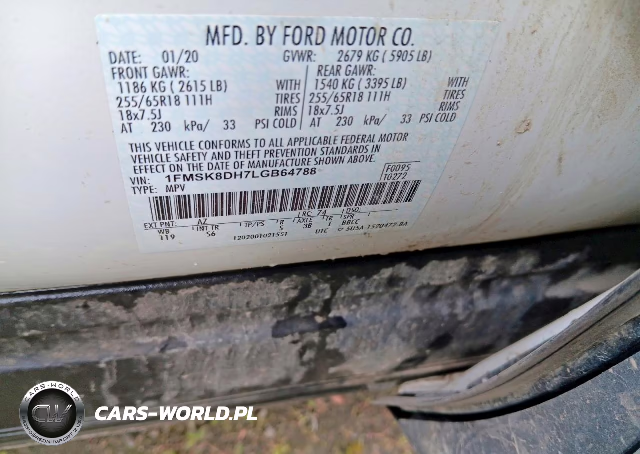 2020 Ford Explorer Xlt VIN:1FMSK8DH7LGB64788 - 12