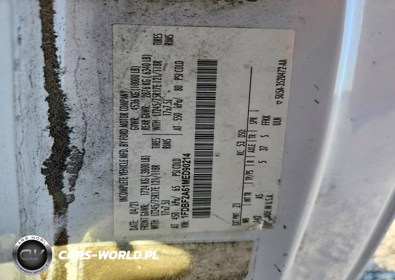 2021 Ford F250 Super Duty VIN:1FDBF2A61MED90214 - 12