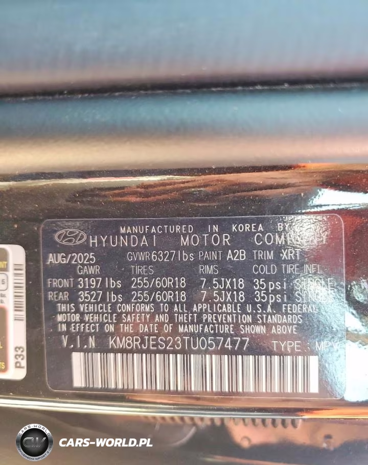 2026 Hyundai Palisade Xrt Pro VIN:KM8RJES23TU057477 - 13