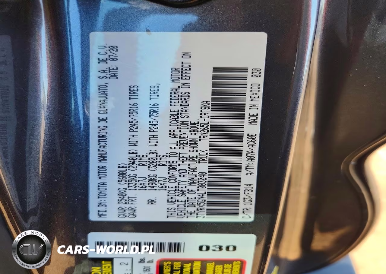 2020 Toyota Tacoma Access Cab VIN:3TYRX5GN4LT003040 - 12