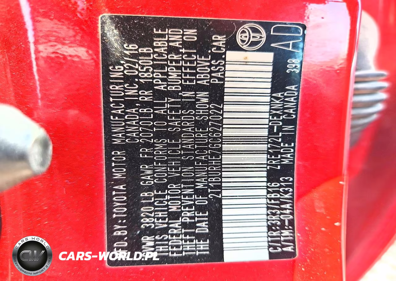 2016 Toyota Corolla Le VIN:2T1BURHE7GC627022 - 13
