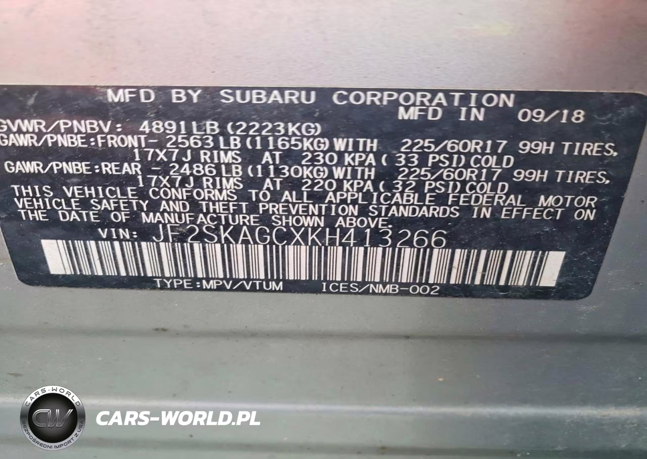 2019 Subaru Forester Premium VIN:JF2SKAGCXKH413266 - 12