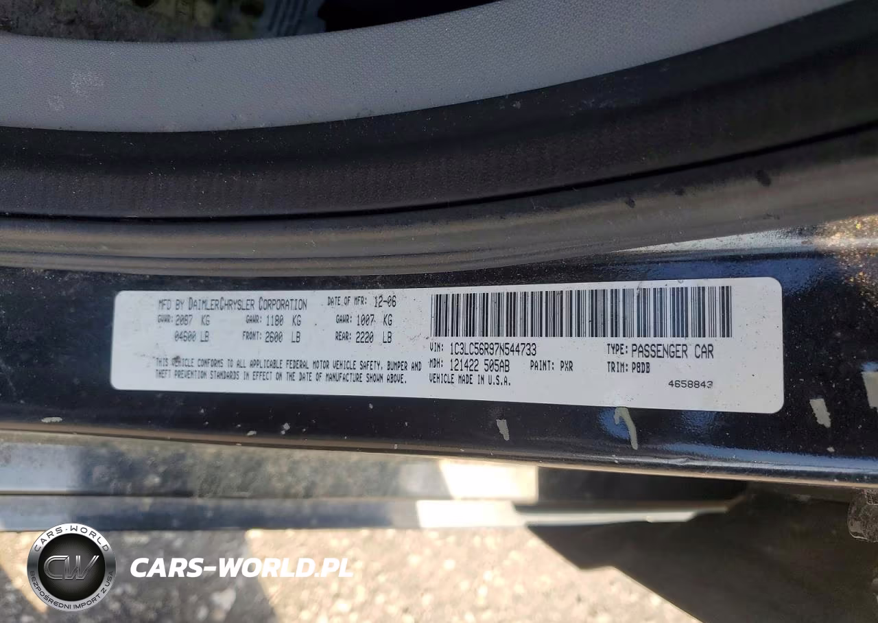 2007 Chrysler Sebring Touring VIN:1C3LC56R97N544733 - 12
