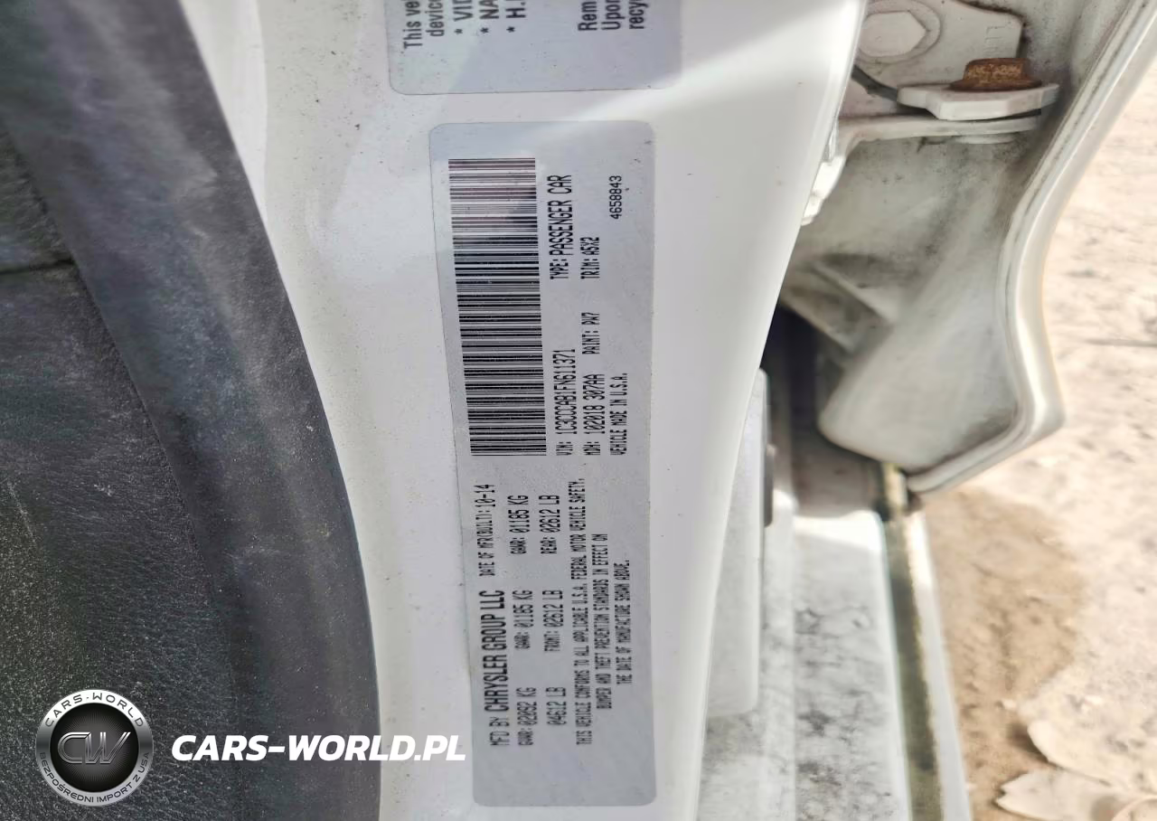 2015 Chrysler 200 Limited VIN:1C3CCCAB1FN611371 - 12