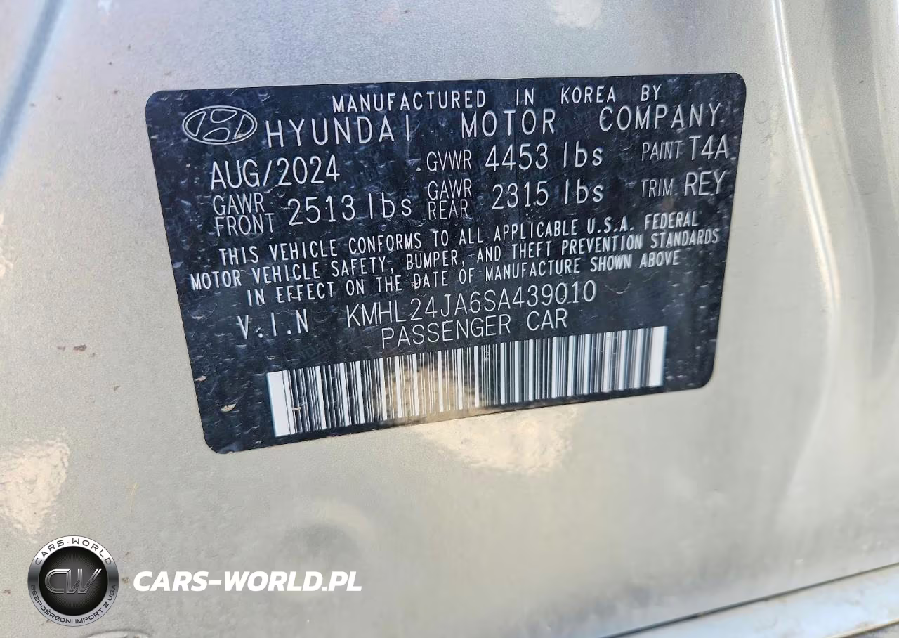 2025 Hyundai Sonata Se VIN:KMHL24JA6SA439010 - 13