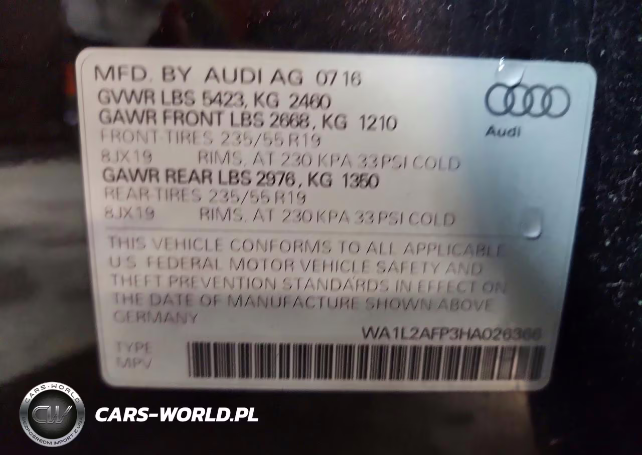 2017 Audi Q5 Premium Plus VIN:WA1L2AFP3HA026366 - 13