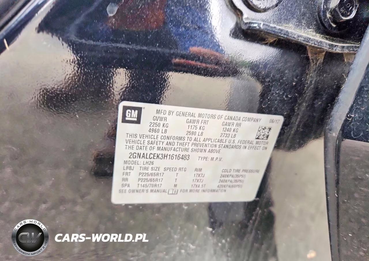 2017 Chevrolet Equinox Lt VIN:2GNALCEK3H1616483 - 13