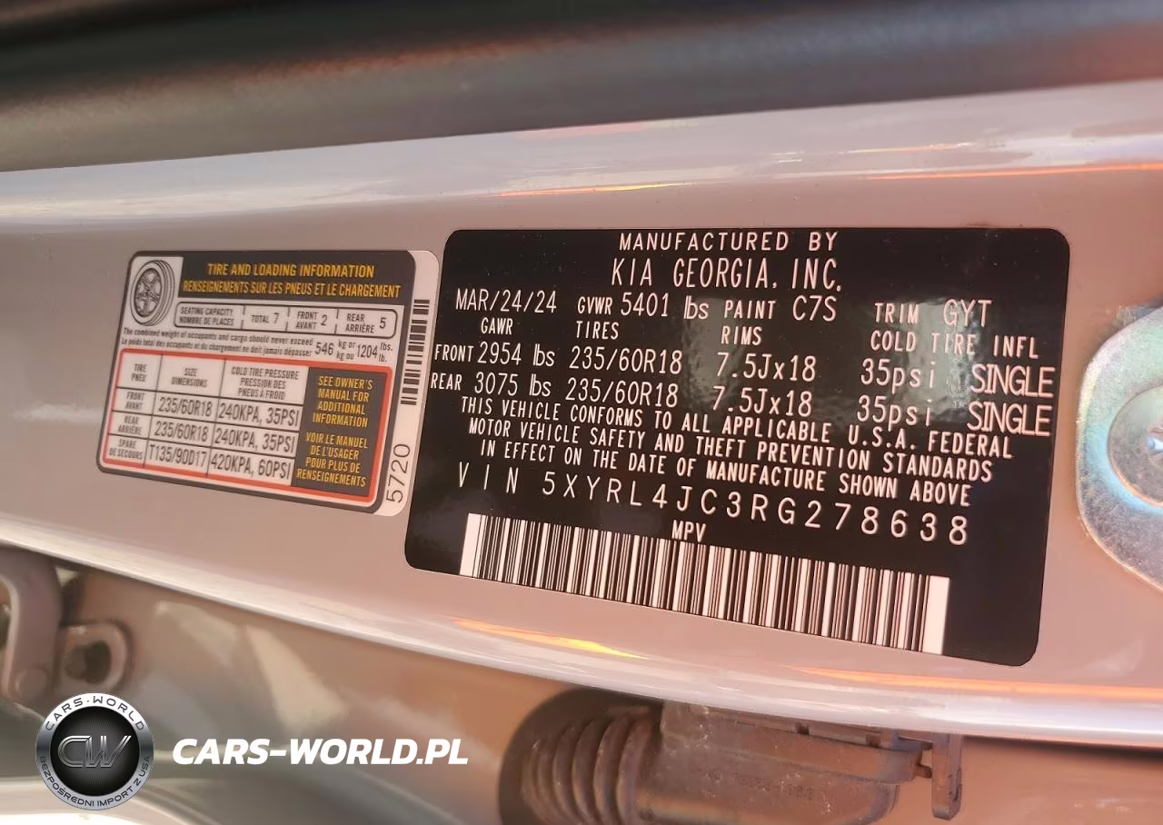 2024 Kia Sorento S VIN:5XYRL4JC3RG278638 - 12