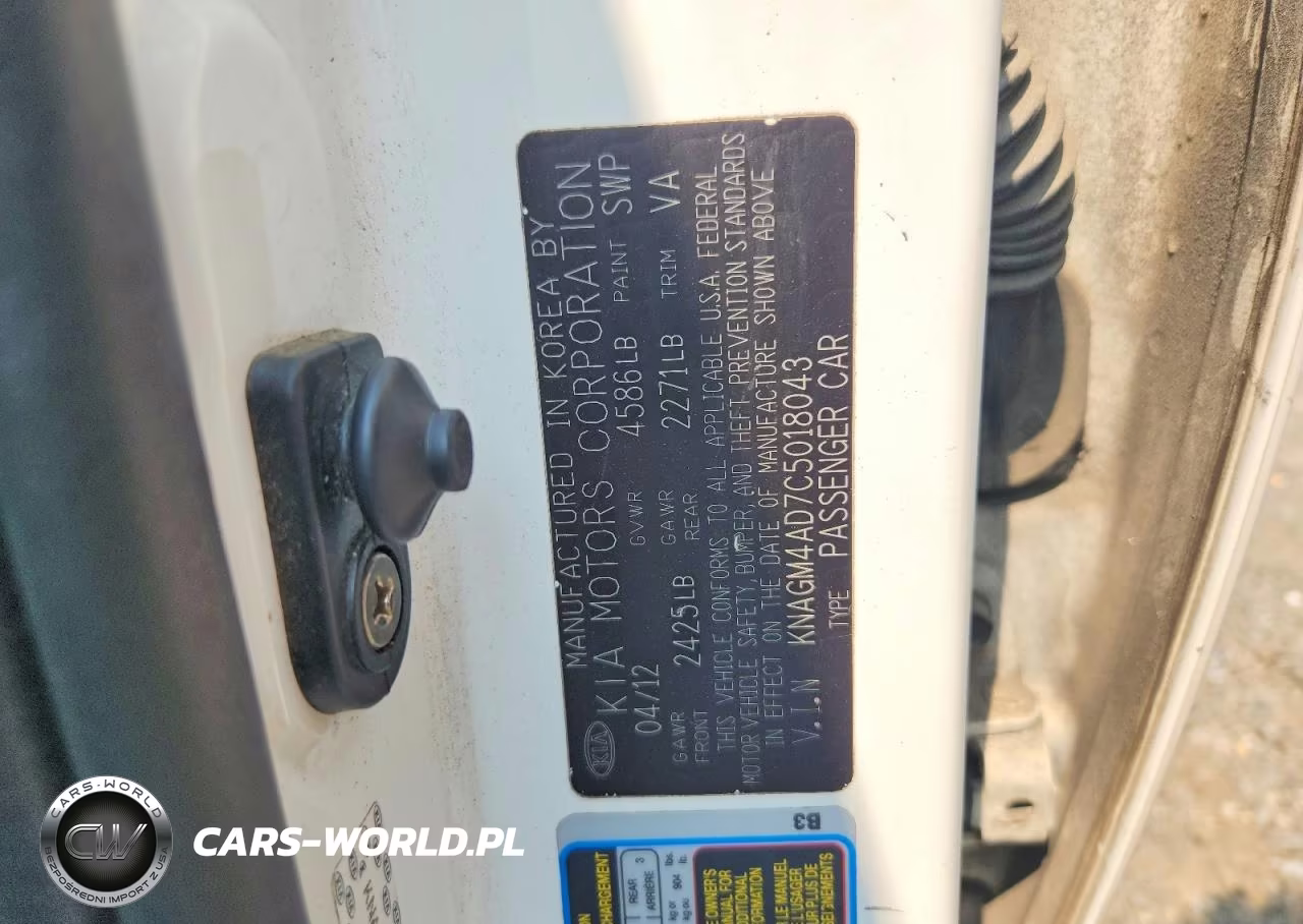 2012 Kia Optima Hybrid VIN:KNAGM4AD7C5018043 - 12