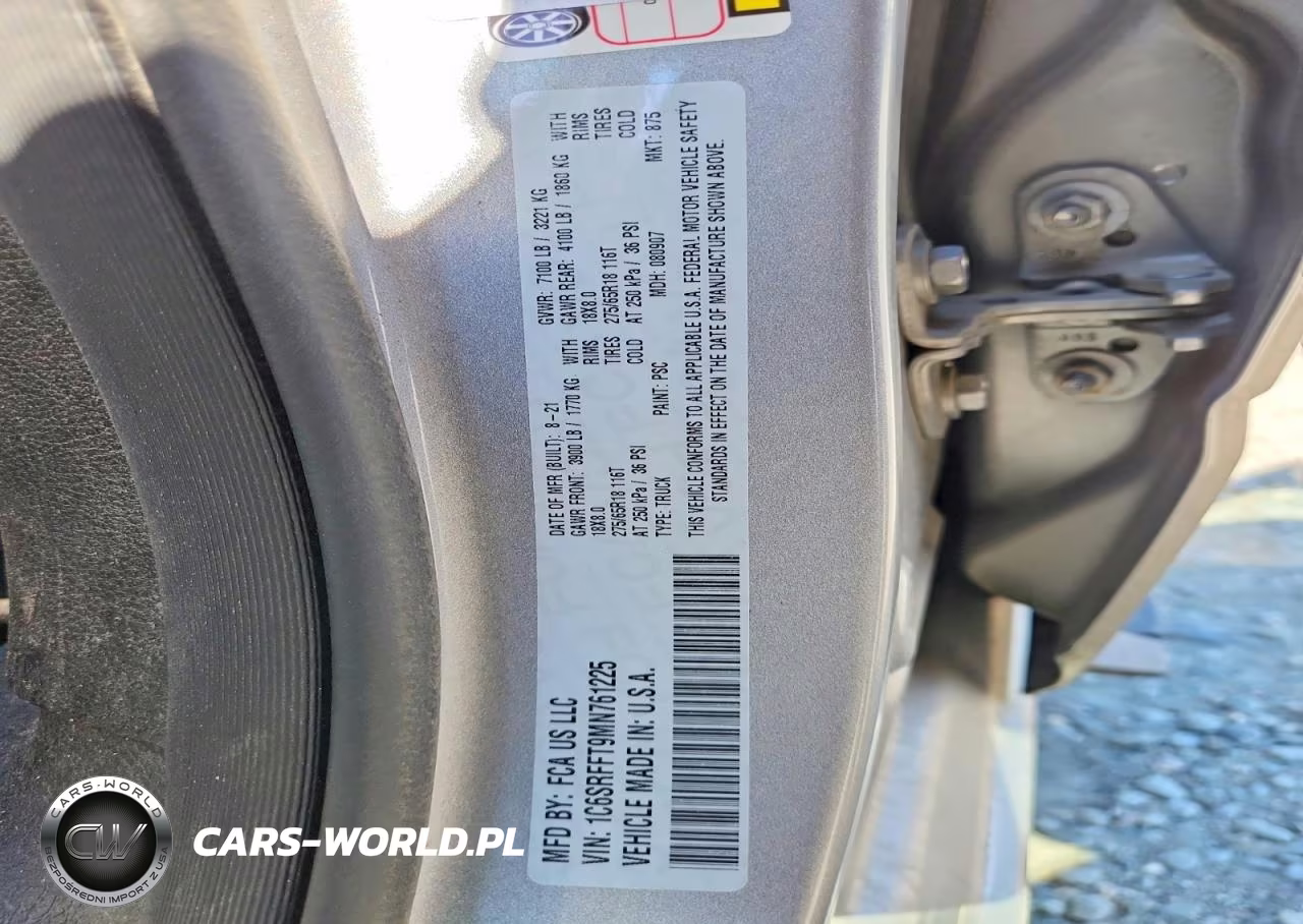 2021 Ram 1500 Big Horn-Lone Star VIN:1C6SRFFT9MN761225 - 13