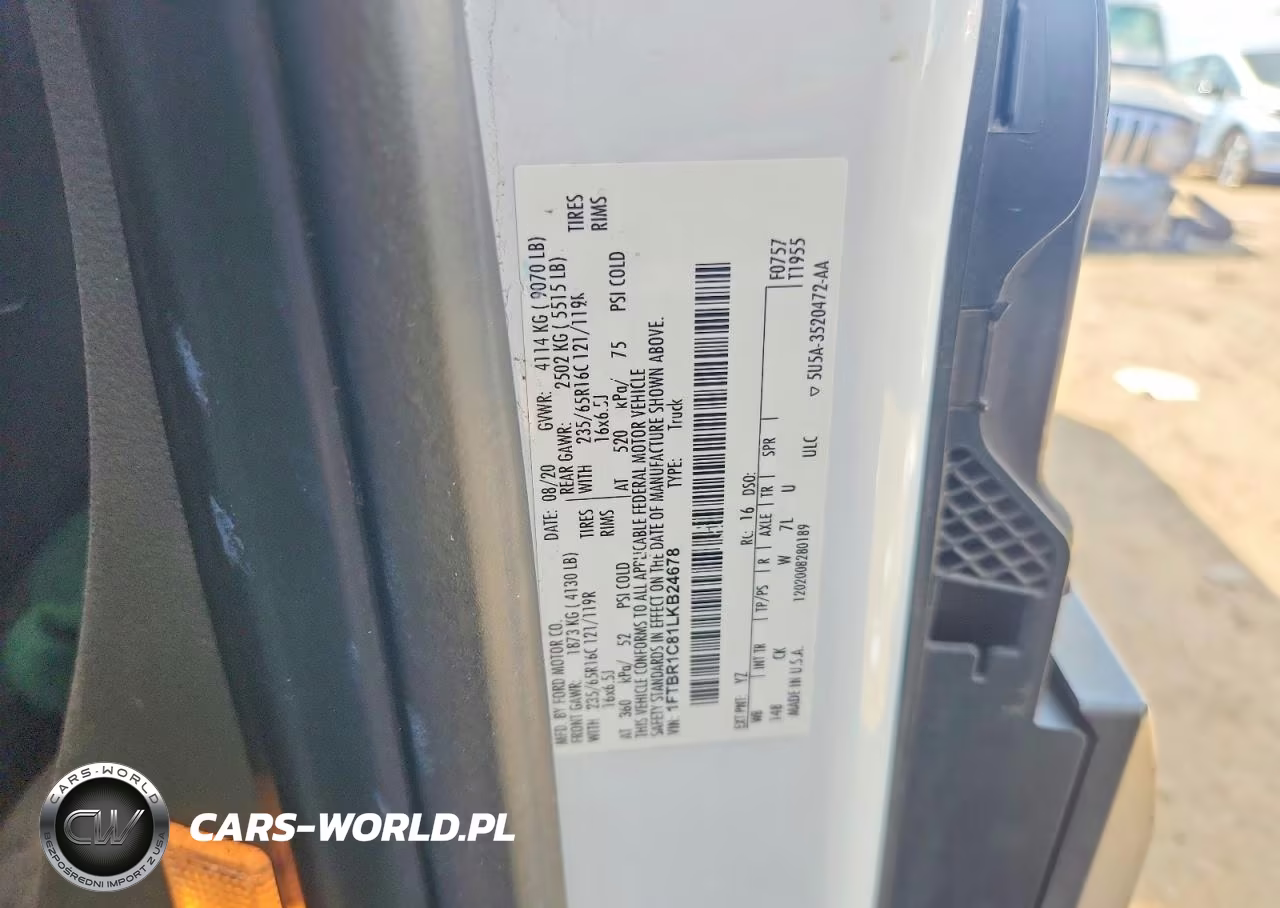 2020 Ford Transit T-250 VIN:1FTBR1C81LKB24678 - 13