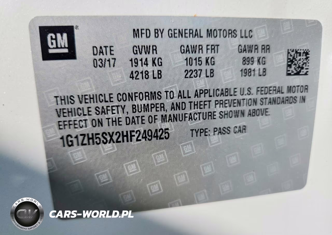 2017 Chevrolet Malibu Premier VIN:1G1ZH5SX2HF249425 - 12