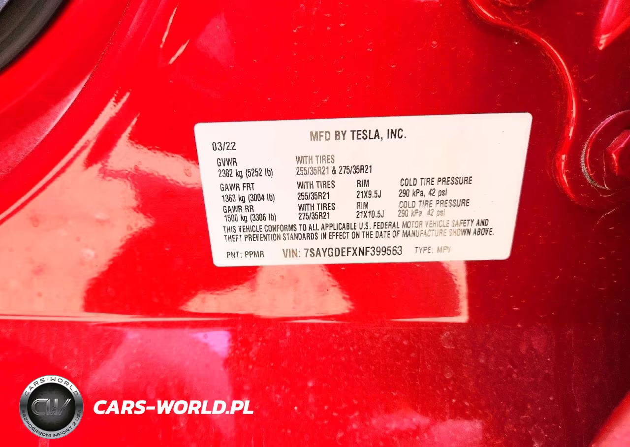 2022 Tesla Model Y VIN:7SAYGDEFXNF399563 - 12