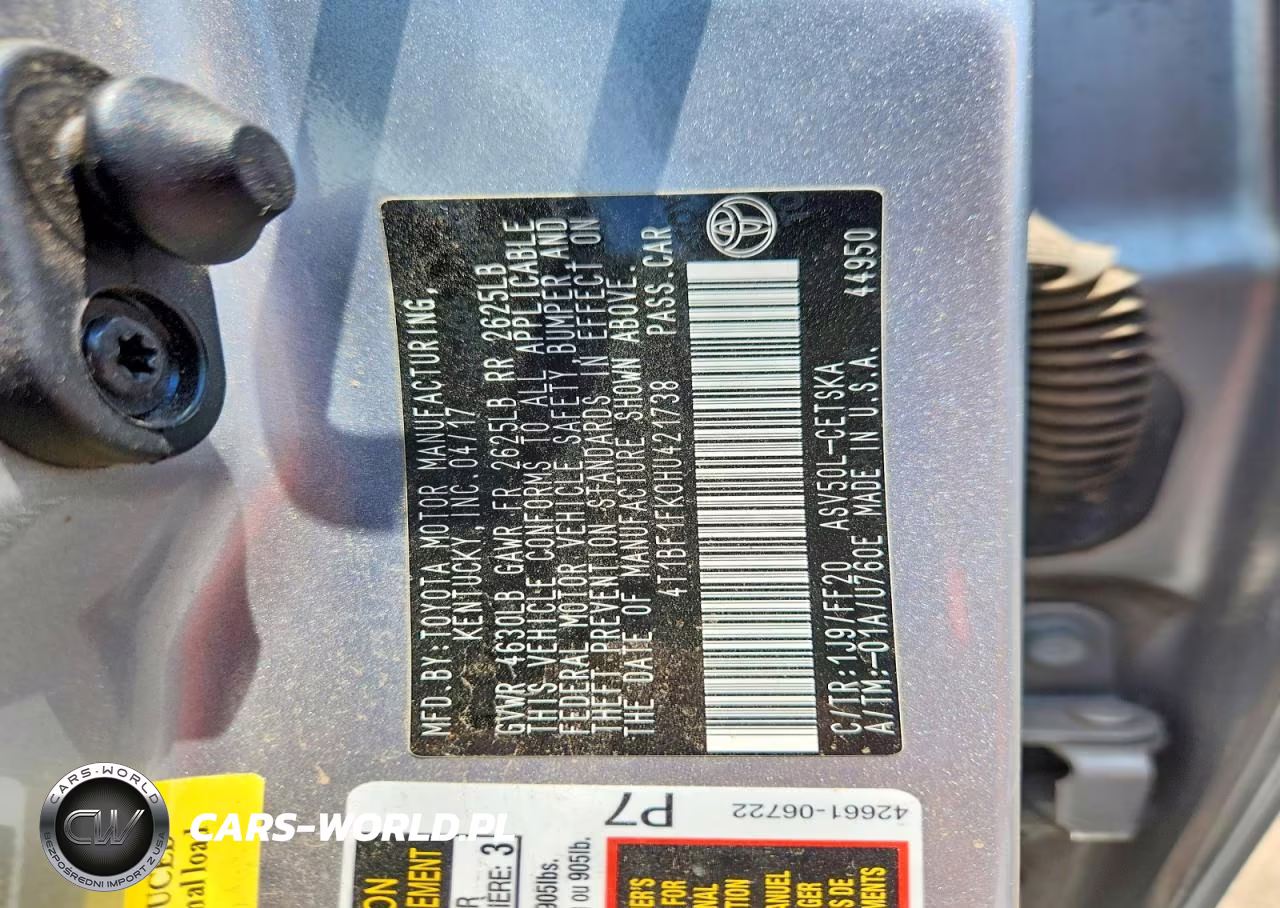 2017 Toyota Camry Le VIN:4T1BF1FK0HU421738 - 13