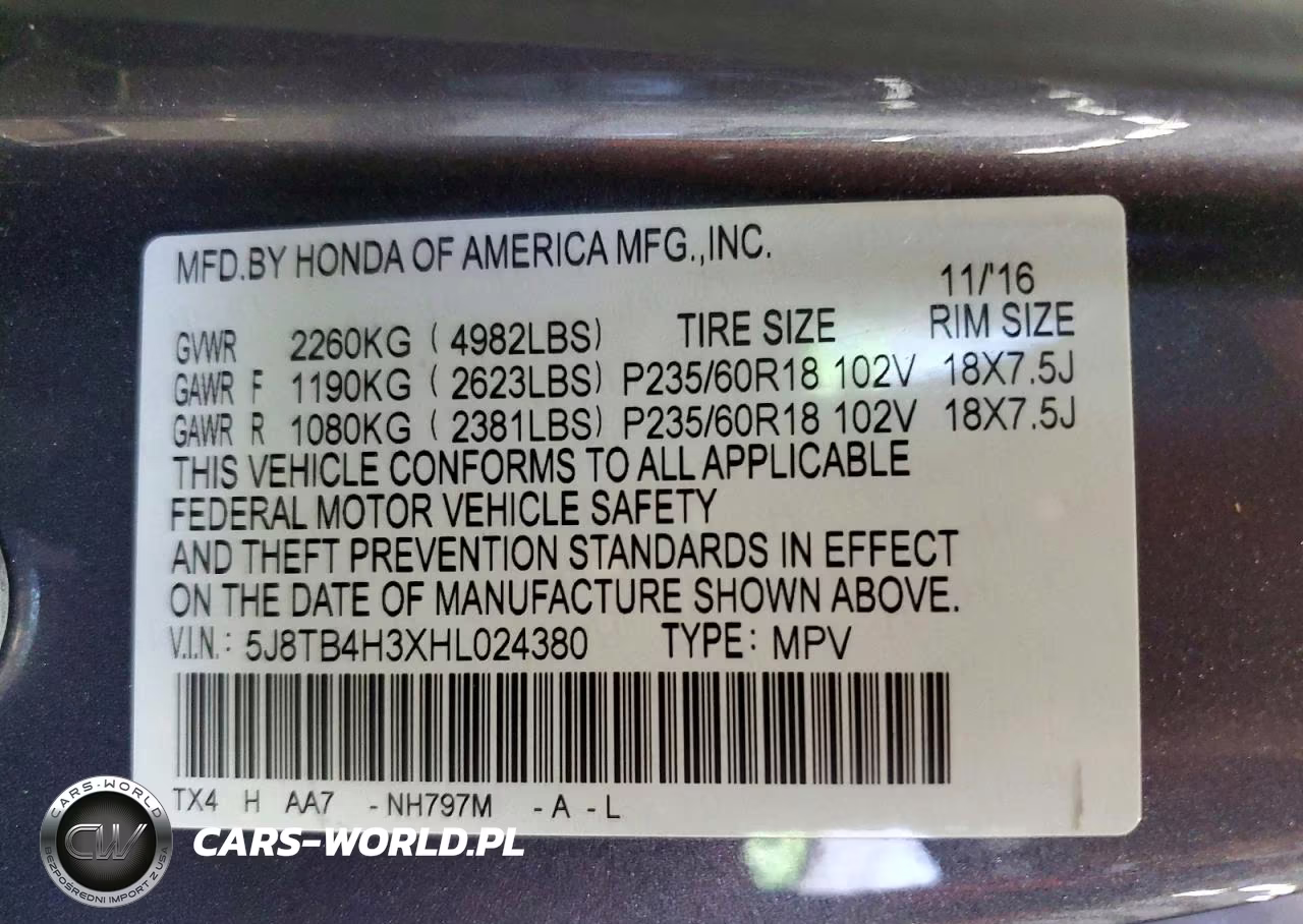 2017 Acura Rdx VIN:5J8TB4H3XHL024380 - 14