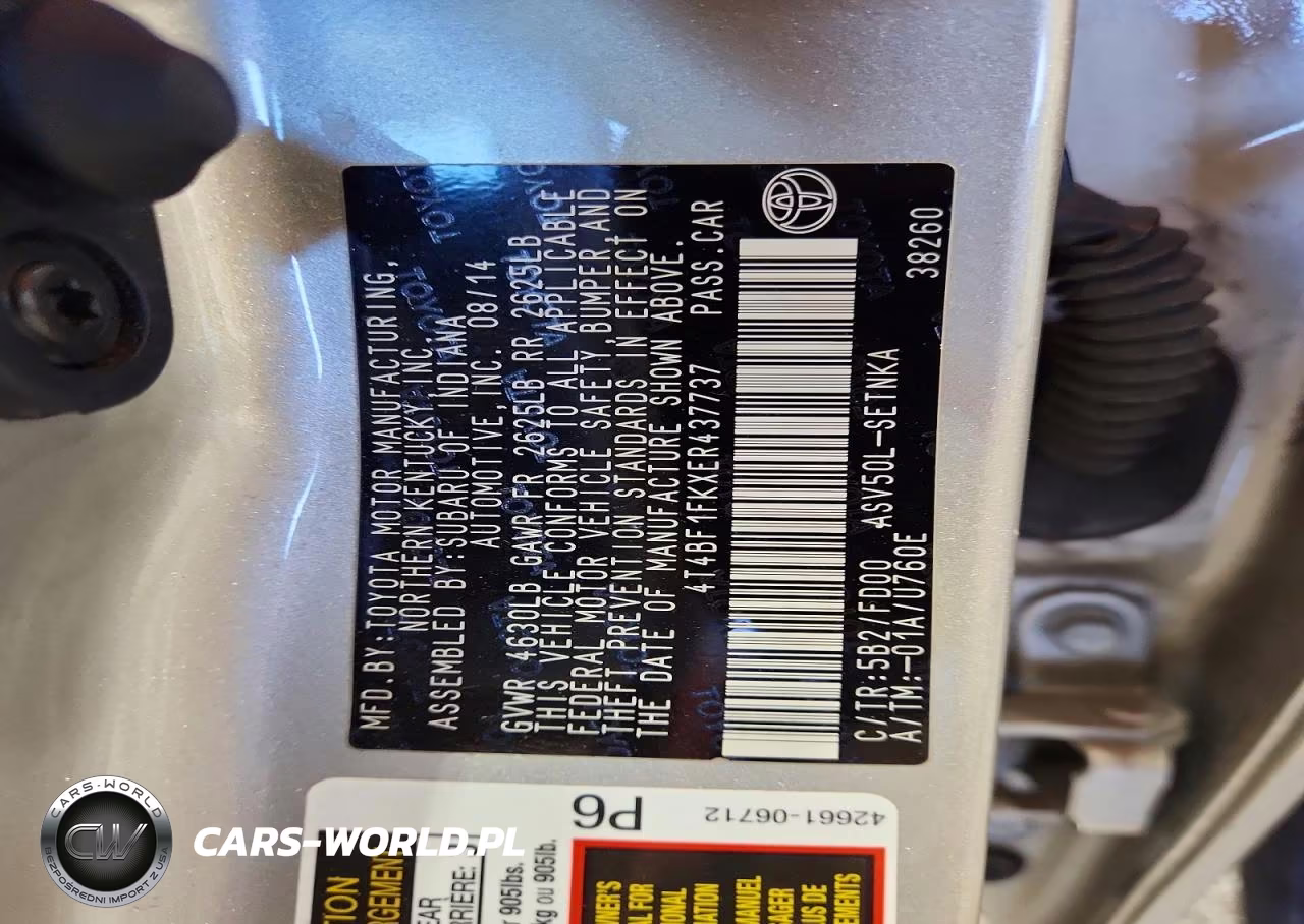 2014 Toyota Camry Le VIN:4T4BF1FKXER437737 - 12