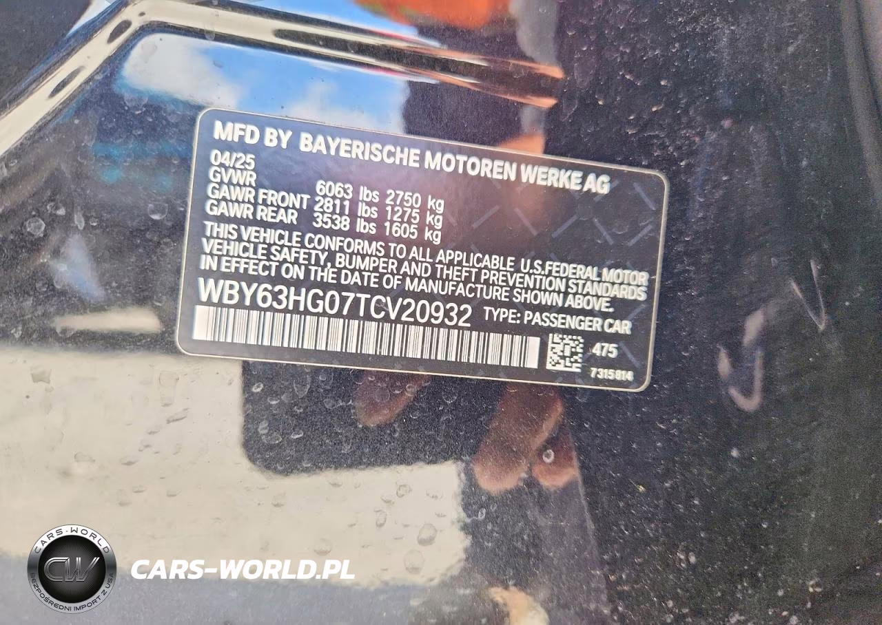 2026 BMW I5 Edrive 40 VIN:WBY63HG07TCV20932 - 12