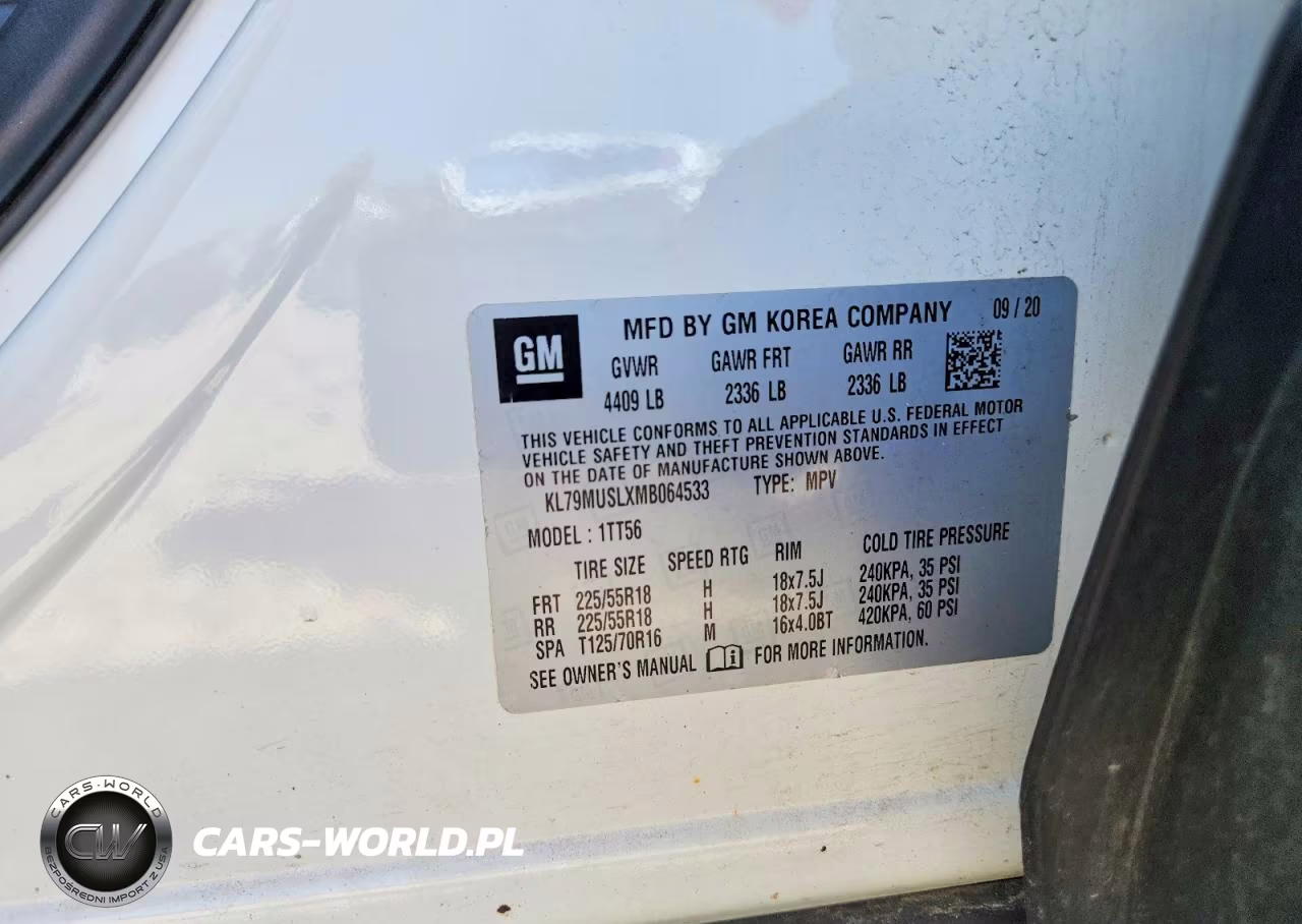 2021 Chevrolet Trailblazer Rs VIN:KL79MUSLXMB064533 - 13