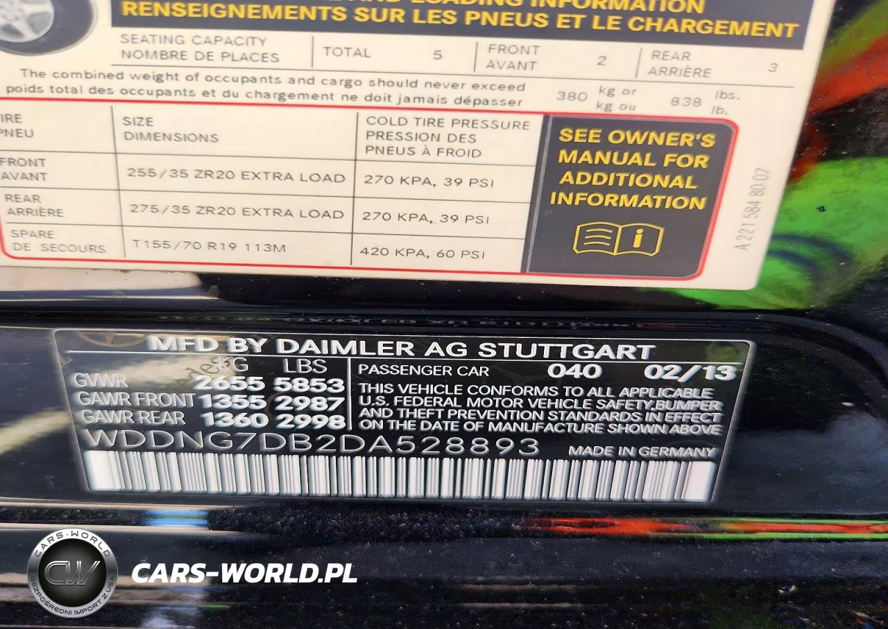 2013 Mercedes-Benz S 550 VIN:WDDNG7DB2DA528893 - 12