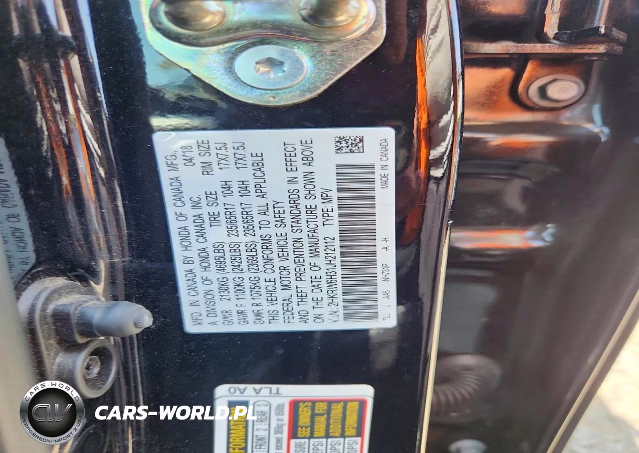 2018 Honda Cr-V Lx VIN:2HKRW6H31JH212112 - 13