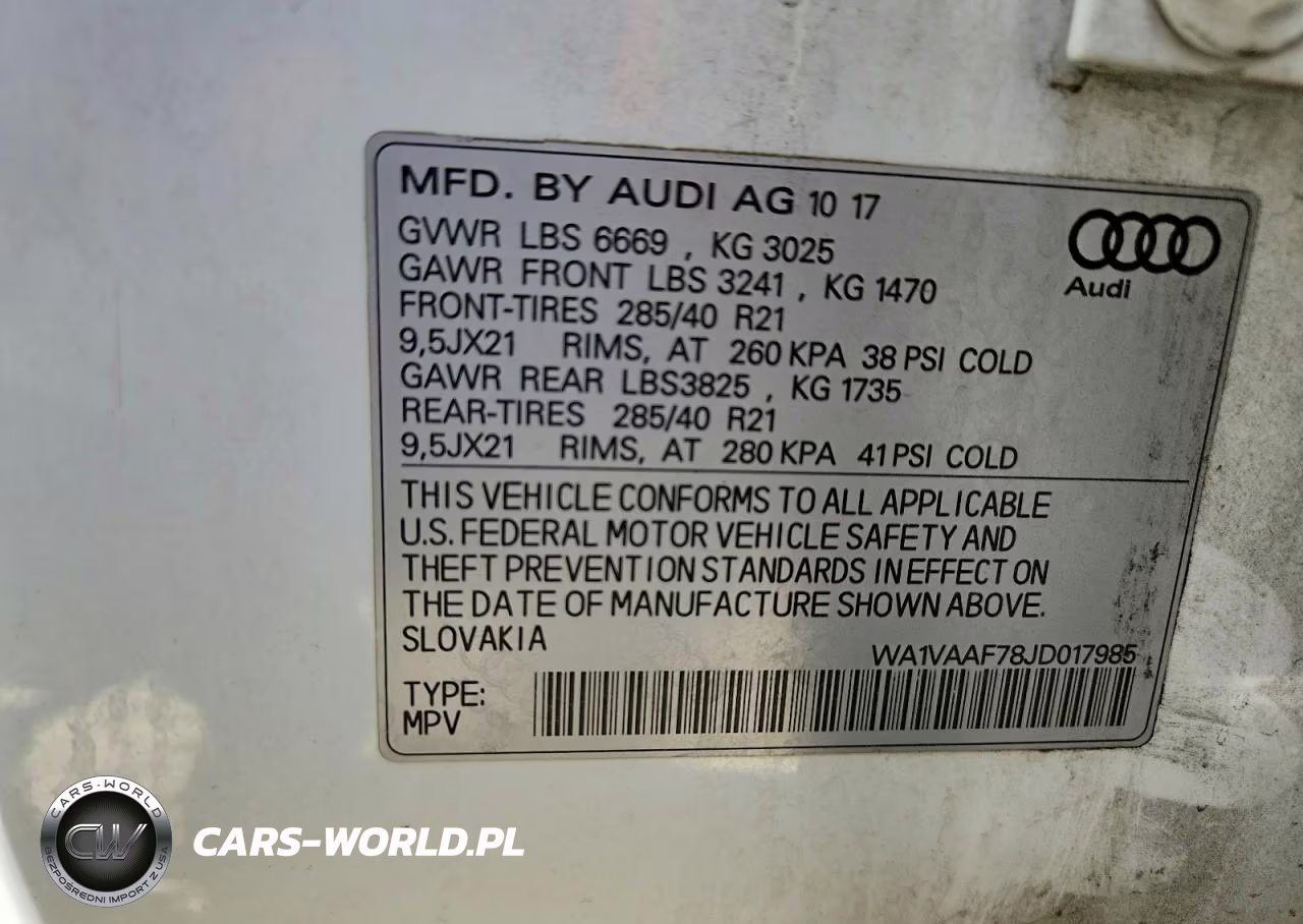 2018 Audi Q7 Prestige VIN:WA1VAAF78JD017985 - 13