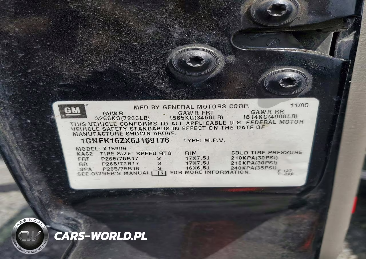 2006 Chevrolet Suburban K1500 VIN:1GNFK16ZX6J169176 - 13